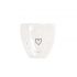 Bicchiere caffe&#39; a doppia parete cuore 100 ml