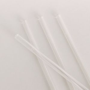 Cannucce cuore in vetro 20 cm Set da 4