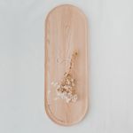 Vassoio Happiness in rovere 57cm