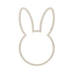 Ghirlanda coniglio in legno naturale