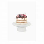 Cartolina Torta  ad acquerello  