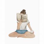 Cartolina Me Time ad acquerello  