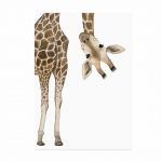 Cartolina Giraffa ad acquerello  