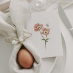 Cartolina Ape Fiore ad acquerello  