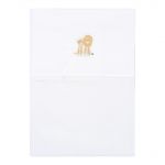 Lenzuolo per letto ricamato Leone