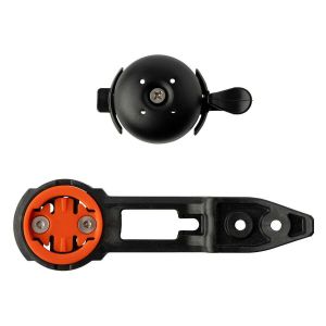 SUPPORTO CLOSE THE GAP GPS CON CAMPANELLO HIDE MY BELL RACEDAY FI-MOUNT CARBONIO 31.8mm NERO