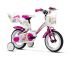 BICICLETTA LOMBARDO 12 DONNA BAFFY BIANCO/FUXIA LUC 19