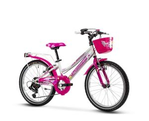 BICICLETTA LOMBARDO 20 DONNA CREMONA S/S BIANCA-FUXIA