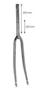 FORCELLA BEN 28 CORSA CROMATA CANOTTO ø 22.2 mm (interno)