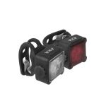 Luce Kit Niteline 44-Rd - Kit Anteriore e Posteriore con 4 Led, Ricarica USB