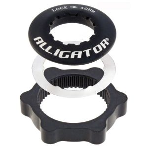 ADATTATORE ALLIGATOR CENTERLOCK PER DISCHI FRENO 6 FORI NERO