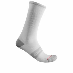 CALZINO CASTELLI  SUPERLEGGERA T18 WHITE