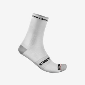 CALZINO CASTELLI ROSSO C. PRO 15 WHITE