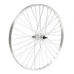 RUOTA ANTERIORE 26" x 1,3/8 MOZZO ALLUMINIO SU CUSCINETTI CON DADO 5/16