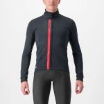 GIACCA CASTELLI ENTRATA LIGHT BLACK-RED