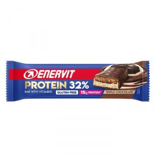 BARRETTA ENERVIT PROTEIN BAR 32% TRIPLE CHOCOLATE 47gr