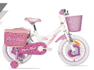 BICICLETTA PINK LOVE 16 BIANCO