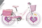 BICI PINK LOVE 20 BIANCO