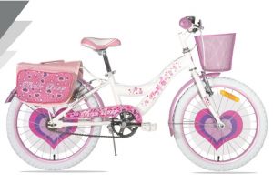 BICICLETTA PINK LOVE 20 BIANCO