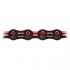 CATENA KMC DLC11 SUPERLIGHT 11V 118 MAGLIE, NERO ROSSO