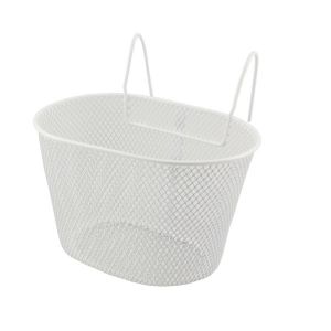 CESTINO ANTERIORE EASY JUNIOR OVALE CON GANCI BIANCO