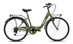 BICICLETTA BRERA 26 GINEVRA 6V VERDE