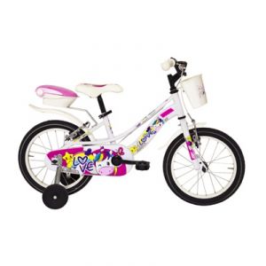 BICI MYLAND 16 LOVE BIANCO-ROSA