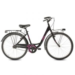 BICI MYLAND 26 VICOLO 26.1 NERO-ROSA 43 1V