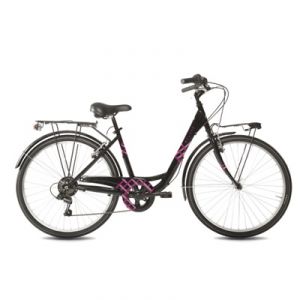 BICI MYLAND 26 VICOLO 26.2 NERO-ROSA 43 6V