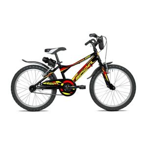 BICICLETTA BRERA 20 SPIDER NERO GIALLO