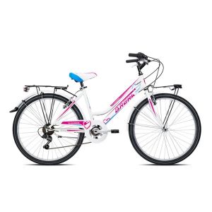 BICICLETTA BRERA 26 GRACE 7V BIANCO CICLAMINO
