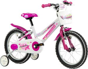 BICICLETTA LOMBARDO 16 CREMONA BIANCO FUCSIA