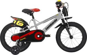 BICICLETTA LOMBARDO 16 VULCANO GRIGIO TOMAIA NERO