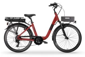 BICICLETTA ELETTRICA MBM RHEA 26 D 7V ROSSA
