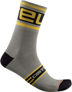 CALZINI CASTELLI PROLOGO 15 MILITARE/GIALLO
