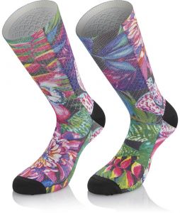 CALZINI MB WEAR FUN TROPICAL FLOWERS H17 S/M