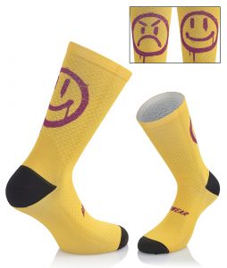 CALZINI MB WEAR SMILE EMOTIONS GIALLO-ROSSO H20 L-XL