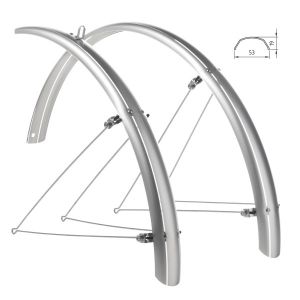 PARAFANGHI WAG POLICARBONATO 20x53mm ARGENTO