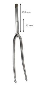 FORCELLA 28 CORSA CROMATA CANOTTO ø 22.2 mm (interno)