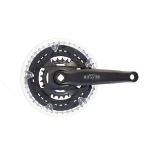 GUARNITURA EASY MTB ACCIAIO 42x34x24D 170mm NERO