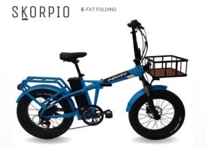 BICI ELETTRICA SKORPIO FAT 20 AZZURRO OPACO