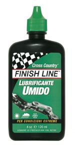 LUBRIFICANTE FINISH LINE SINTETICO COUNTRY CROSS  WET GOCCIA 120 ML