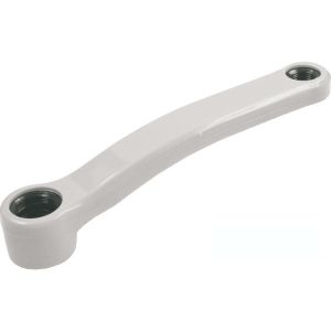 PEDIVELLA EASY SINISTRA ACCIAIO PERNO QUADRO PIEGATA 170mm GRIGIO