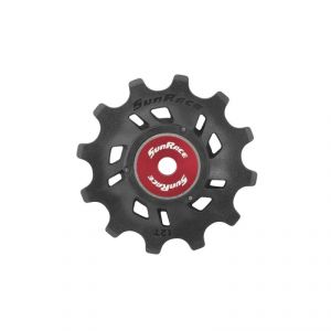 PULEGGIA SUNRACE CAMBIO SRAM EAGLE 12D NERO-ROSSO CON CUSCINETTI E SFERE