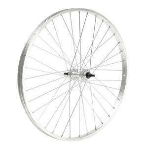 RUOTA ANTERIORE MVTEK 24x1.75 SPORT-OLANDA MOZZO IN ACCIAIO SU SFERE CON DADO 3/8