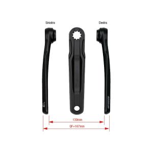 PEDIVELLE FSA E-BIKE CK-762-IS 165mm NERO