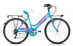 BICICLETTA BRERA 26 GRACE 7V AZZURRO CICLAMINO