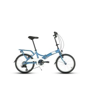 BICICLETTA MYLAND PIEGA 20.2 BICI CITY PIEGHEVOLE 20 6V BLU ALLUMINIO