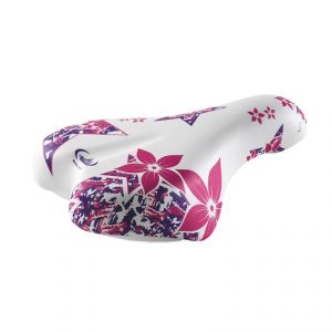 SELLA MVTEK JUNIOR FLOWER 14-16 210mm x 140mm BIANCO-ROSA IN POLIURETANO