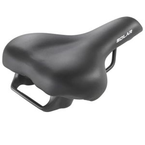 SELLA MVTEK SOLAR 260x205mm PER E-BIKE NERO CON MANIGLIA POSTERIORE